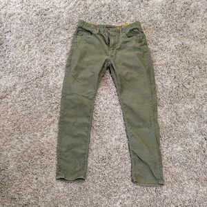 Mens Olive Corduroy Pants